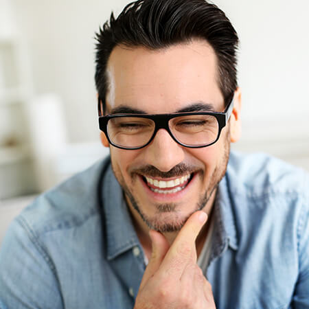 Man wearing glasses 